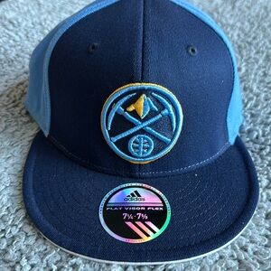 Denver Nuggets NBA hat flat visor flex L/XL NEW